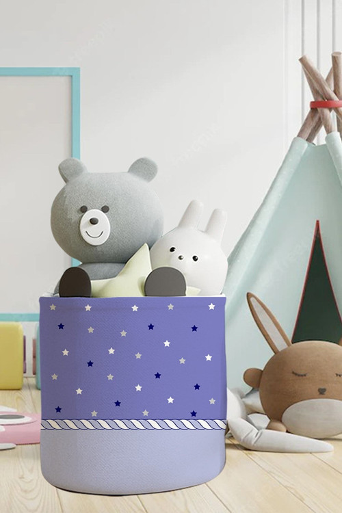 Yıldızlı Çocuk Ve Bebek Odası Düzenleyici Oyuncak Sepeti Tlas-058