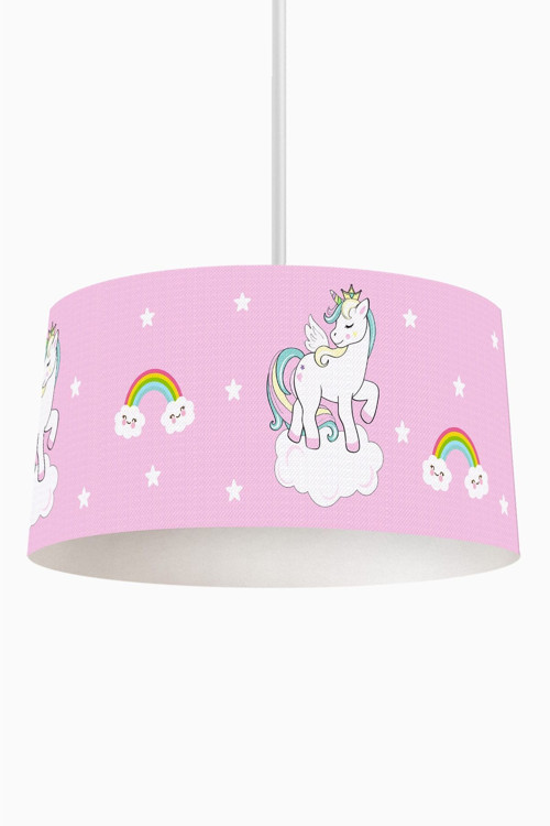 Unicorn Desenli Çocuk Odası Sarkıt Avize