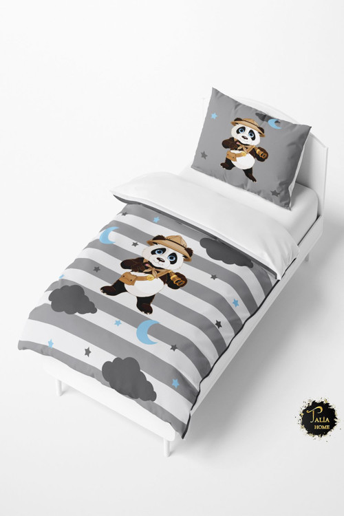 Panda Desen Bebek Ve Çocuk Nevresim Takımı Tlan-129
