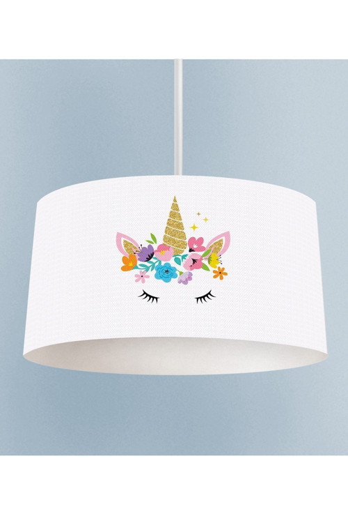 Unicornlu Kız Çocuk Odası Sarkıt Avize