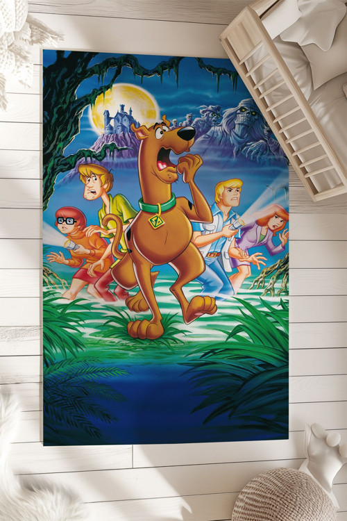 Scooby-Doo Desenli Antialerjik Dekoratif Çocuk Odası Halısı Tlh-046