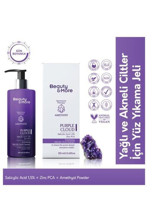 Ametist Purple Cloud Yağlı Ve Akneli Ciltler Için Yüz Yıkama Jeli 250 ml Salicylic Acid