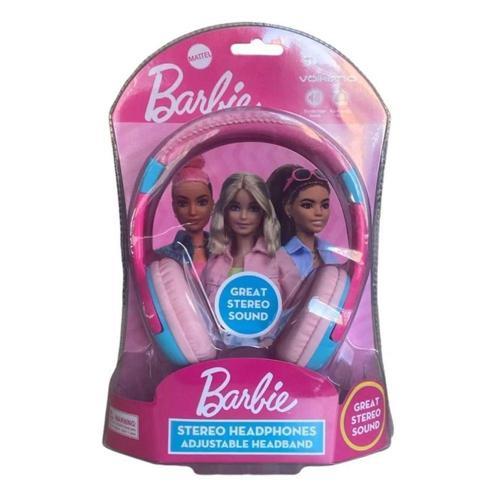 Disney Mattel Barbie Lisanslı Kulak Üstü Çocuk Kulaklığı, Pembe-MT-10901-BR-TY