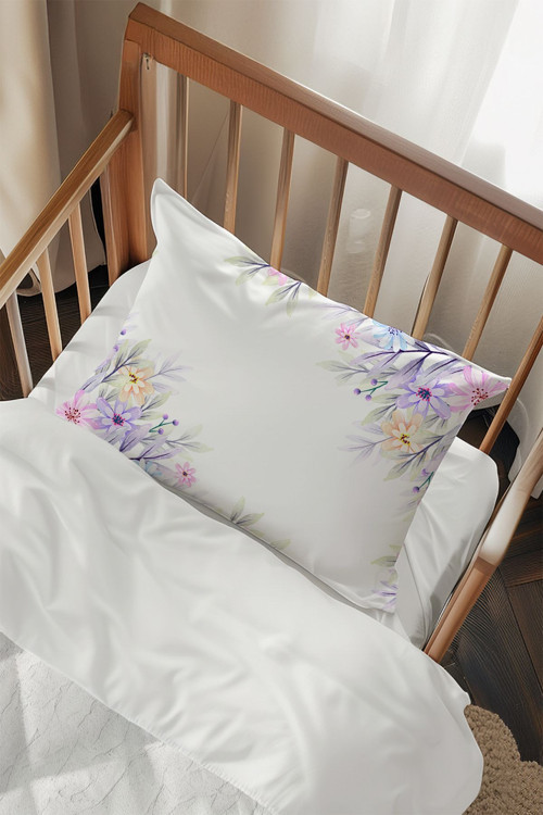 Soft Çiçek Desenli 2 Adet Yastık Kılıfı Tlayk-249