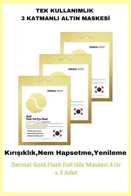 Gold Flash Foil Göz Maskesi 4 Gr x 3 Adet