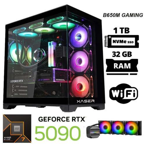X101 Ryzen 7 9800X3D 32GB DDR5 Ram 1TB M.2 NVMe SSD 32GB RTX5090 Masaüstü Oyuncu Bilgisayarı