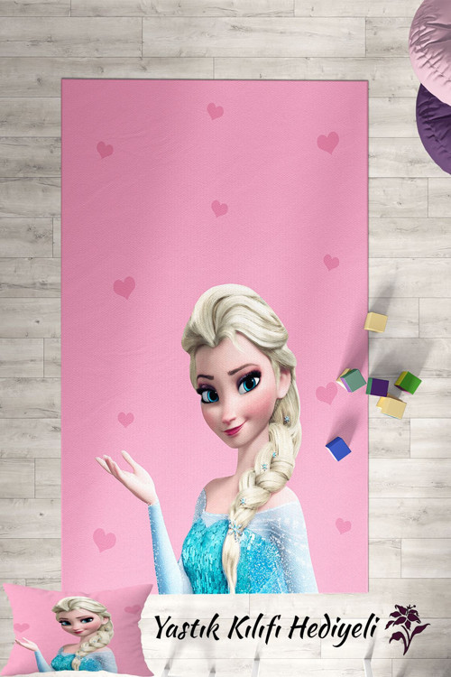 Elsa Desenli Çocuk Ve Bebek Odası Dekoratif Halı Tlh-069