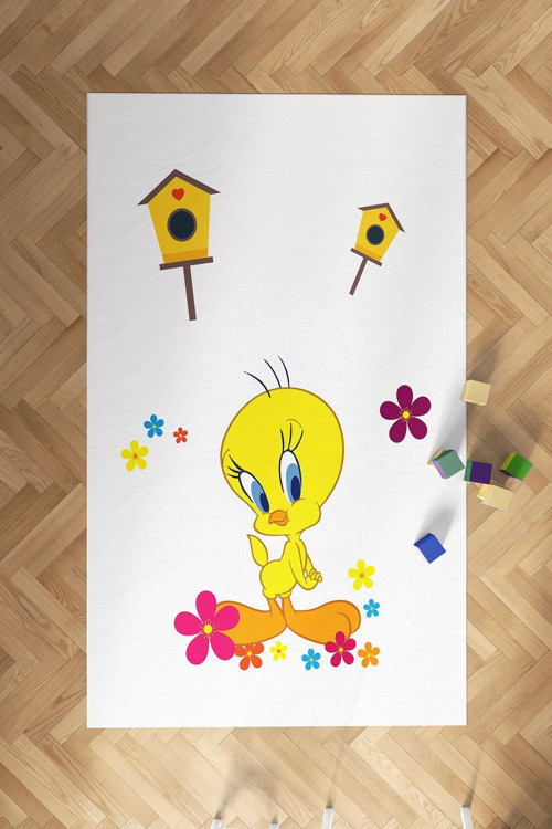 Tweety Desenli Çocuk Halısı Tlh-293