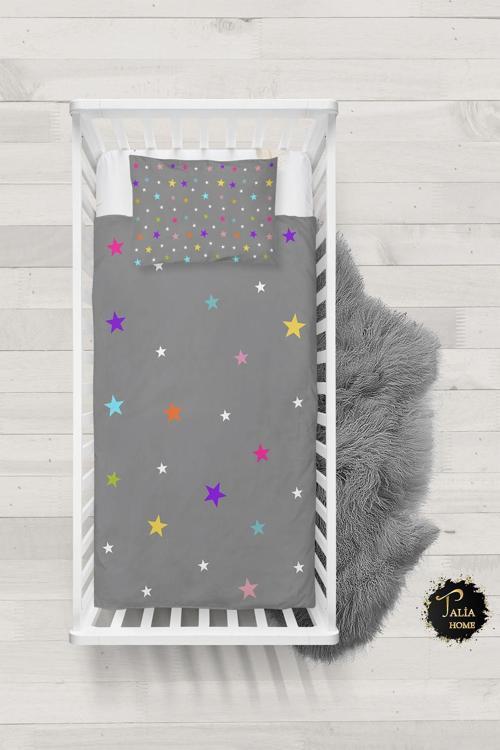 Yıldızlar Bebek Nevresim Takımı Çarşaflı Tlabn-031