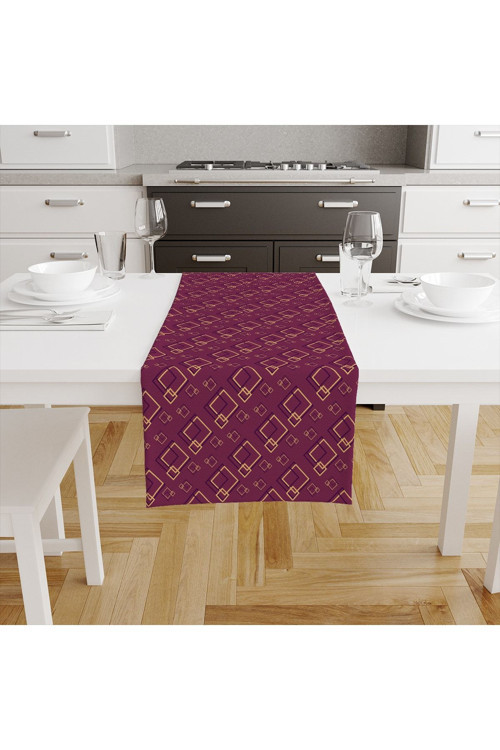 Geometrik Desenli Runner Tlar-081
