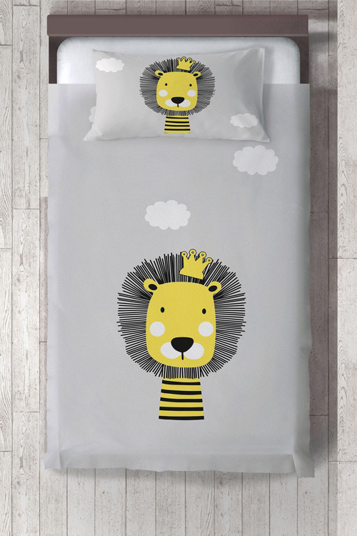 Aslan Kral Çocuk Ve Bebek Odası Yatak Örtüsü