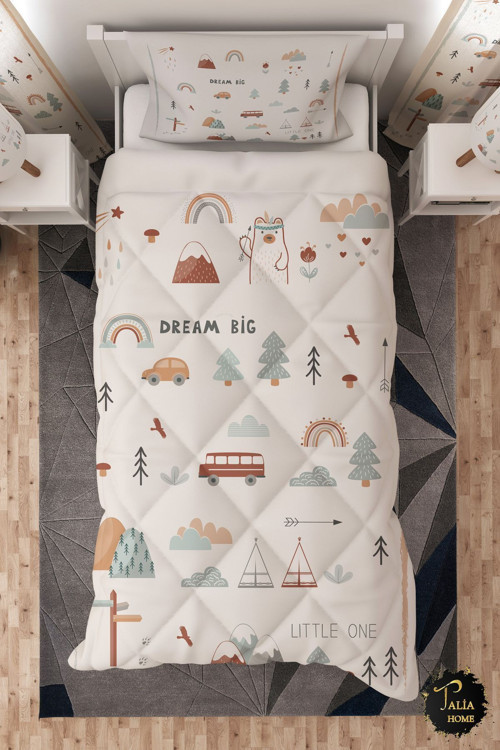 Dream Big Tek Kişilik Çocuk Yorganı Uyku Seti