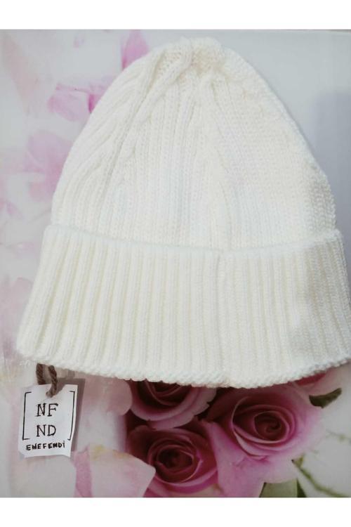 Bere , Unisex , Bej Rengi , Kışlık , Akrilik ,Fitilli , Örme, Triko Bere