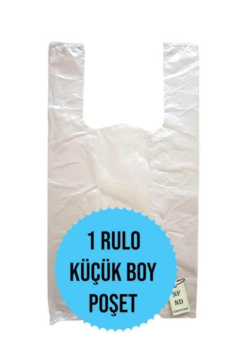 Küçük Boy 1 Rulo Poşet Hışır Market Manav Alışveriş 23X43Cm Şeffaf 200 Adet