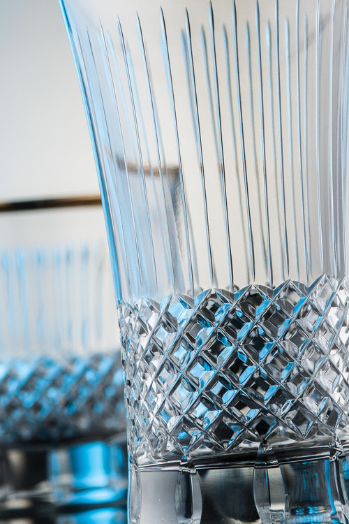 Antik Altın Kesme El Dekor Yaldızlı Desenli Cam Karaf Sürahi