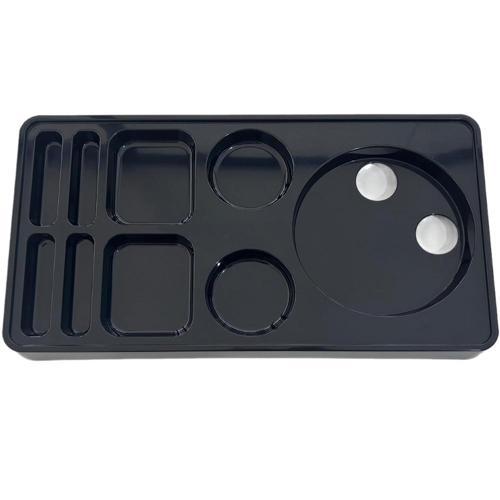 5 Adet Sunum İkram Tepsisi Otel Servis Karşılama  9 Bölmeli Plastik Çay Kahve Şeker Fincan Bölmeli Kettle Ketil Altlığı