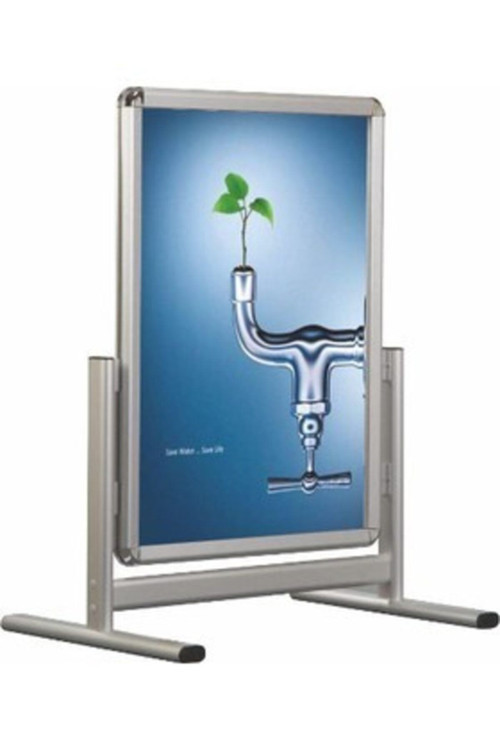 Alüminyum Çift Iki Taraflı 50X70Cm Kısa Ayak Reklam Poster Pano Yönlendirme Pano Ayaklı