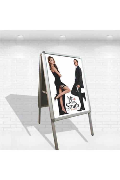 B2 50X70Cm Alüminyum Çift Taraflı Kaldırım Reklam Poster A Pano