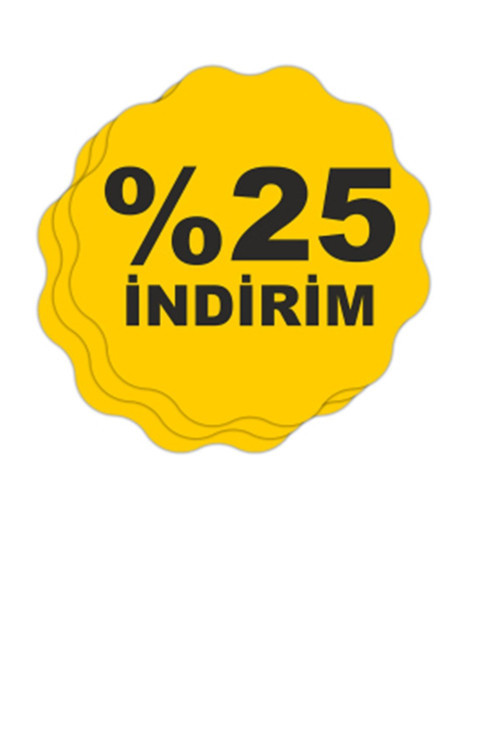 %25 Indirim Etiket 3 Adet 30X30Cm