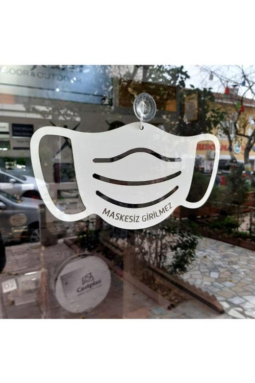 Maskesiz Girilmez Mdf Ikaz Levhası