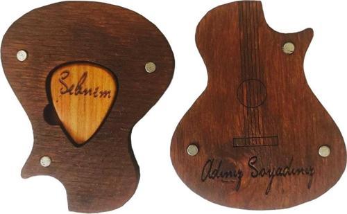 Kisiye Ozel Ahsap Gitar Pena Kutusu