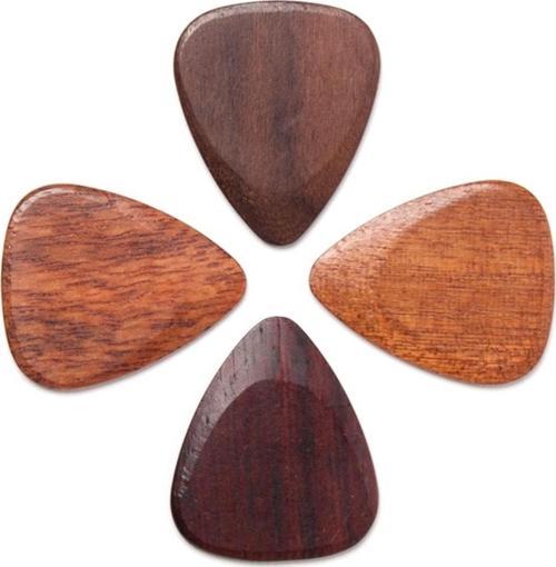 Profesyonel Ahşap Gitar Penası Wooden Guitar Picks Erik Ağacı