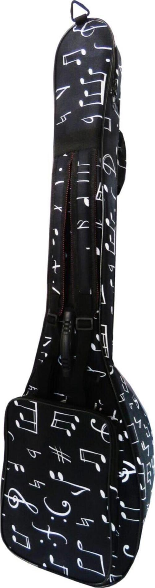Profesyonel Su Geçirmez 20 Mm Pedli Gigbag Uzun Bağlama Saz Kılıfı Nota Desenli