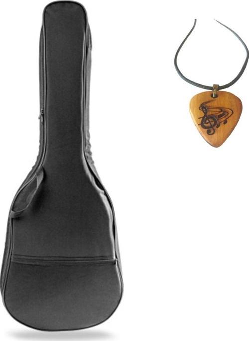 Su Geçirmez 20 Mm Polietilen Destekli Soft Case Klasik Gitar Kılıfı Ahşap Pena Kolye Hediye
