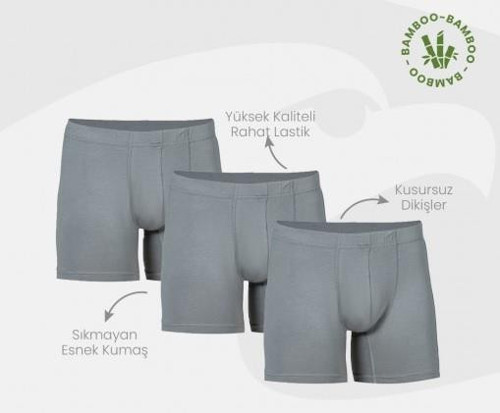 6 Adet Şahin Erkek Bambu Boxer 70059