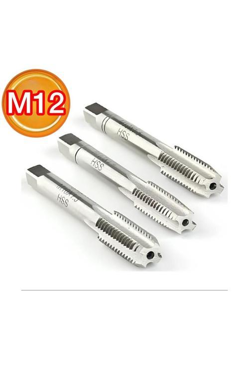 3306 Hss M12x1,75 Metrik 3'lü El Takım Kılavuzu
