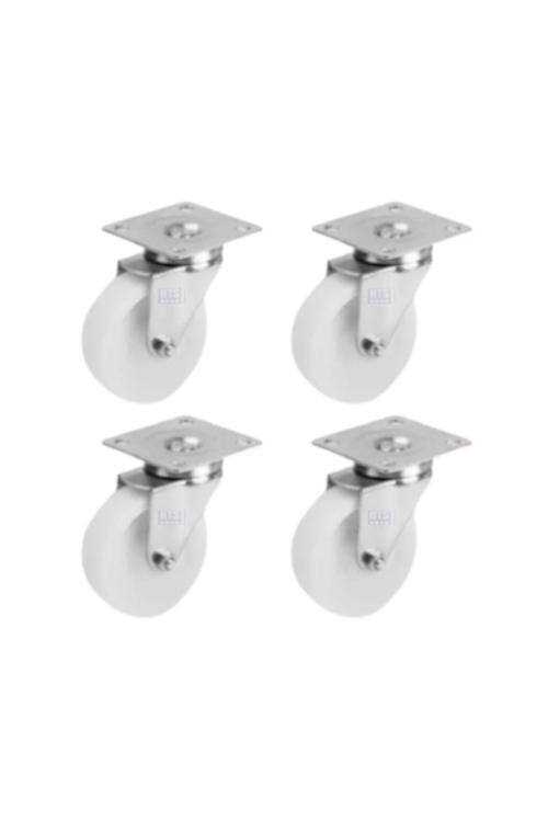341- Polyamid Makaralı Tablalı 75X25 Teker 4 Ad.