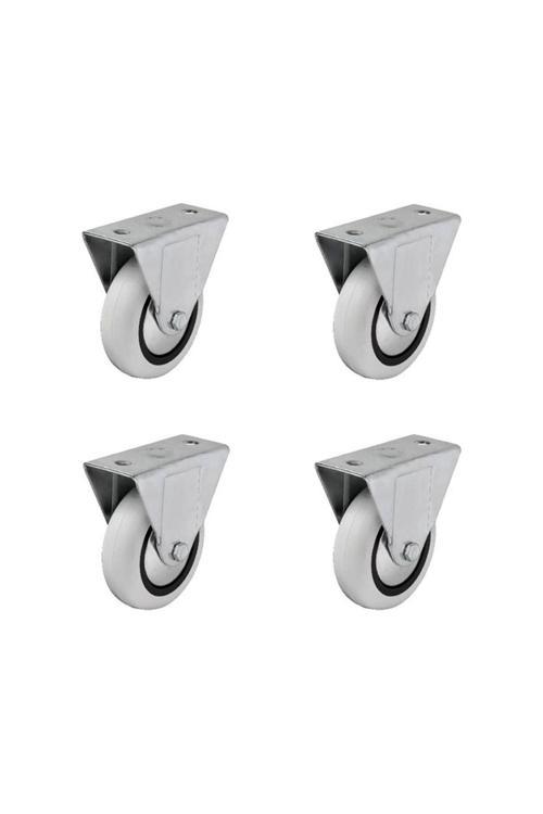355- Sabit Tablalı Mobilya Tekeri Tekerlek Çap : 74 Mm 4 Ad.