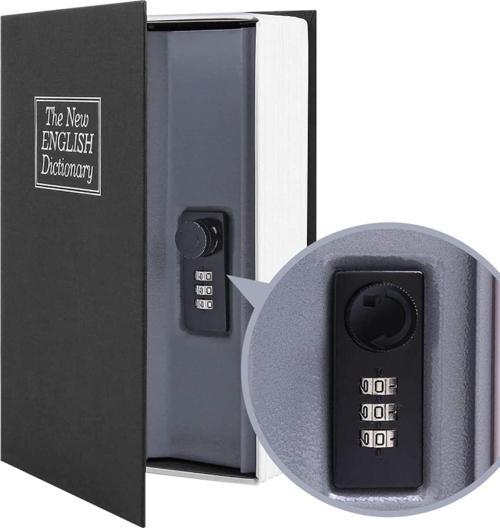 Secret Safe 240 Büyük Boy Kitap Şekli Gizli ve Şifreli Para ve Değerli Eşya Kasası