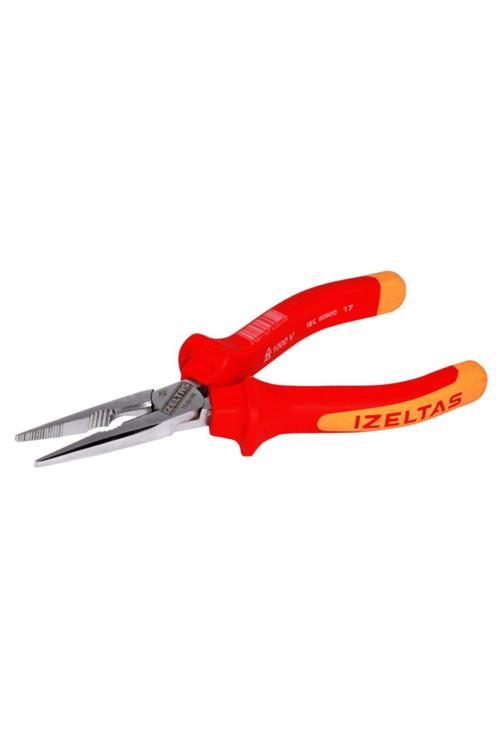 -3220136180-180 Mm Uzun Düz Kargaburun Elektrikçi Izoleli 1000 V