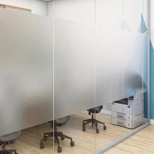 Büro Ev Ofis Yazlık için 500x60CM UV Güneş Işığı Engelleyici Buzlu Cam Filmi