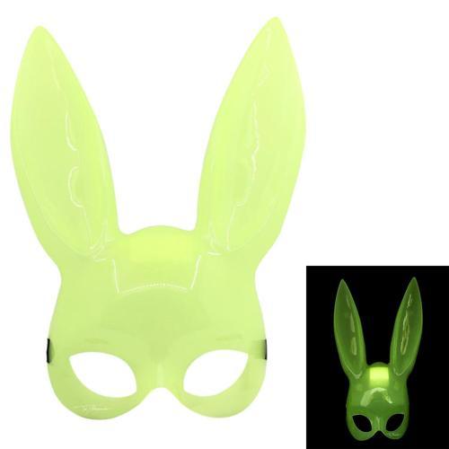 Büro Ev Ofis Etkinlik Gösteri Tavşan Kostümü için 32x22CM Karanlıkta Parlar Glow Maske