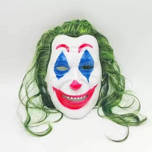 Büro Ev Ofis Etkinlik Gösteri Joker Kostümü için Yeşil Saçlı Maske