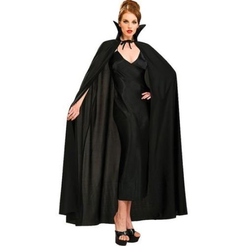 Büro Ev Ofis Etkinlik Gösteri Kostüm Pelerini için 120CM Siyah Yakalı Halloween Pelerini