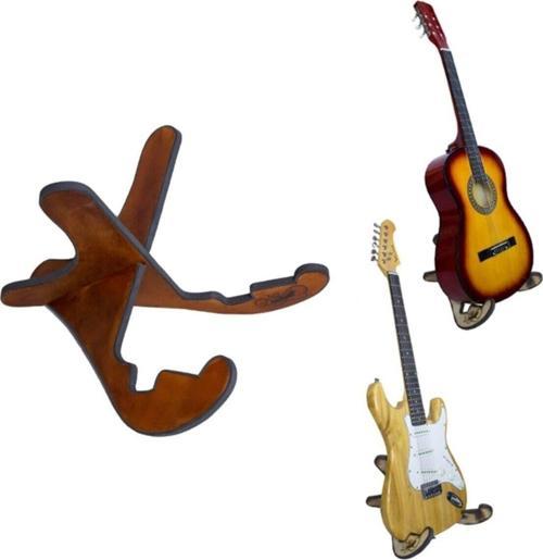 Ahşap Klasik Akustik Elektro Gitar Standı