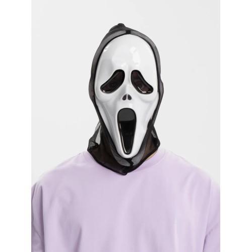 Büro Ev Ofis Etkinlik Gösteri Çığlık Kostümü için 33x21CM Kapşonlu Scream Maske