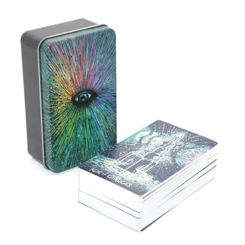 Büro Ev Ofis Etkinlik Partisi için Metal Kutulu Prisma Tarot Kartı