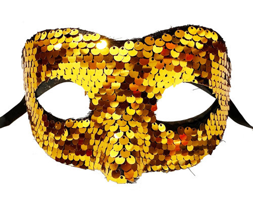 Büro Ev Ofis Gösteri Balo Kostümü için Golden Payet Pul Parti Venedik Maske