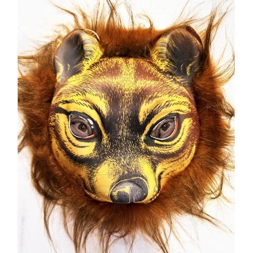 Büro Ev Ofis Etkinlik Gösteri Leopar Kostümü için No32 Kahve Saçlı Mega Peluş Maske