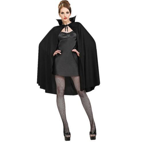 Büro Ev Ofis Etkinlik Gösteri Kostüm Pelerini için 90CM Siyah Yakalı Halloween Pelerini