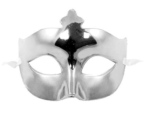 Büro Ev Ofis Etkinlik Gösteri Balo Kostüm Maskesi için 15x10CM Silver Parlak Maske