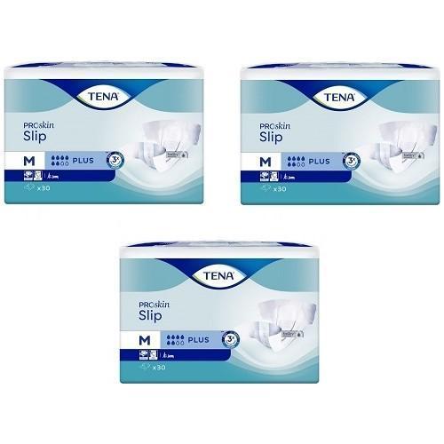 Proskin Slip Plus 6 damla Orta Boy Medium Belbantlı Hasta Bezi 30'lu 3 paket / 90 adet