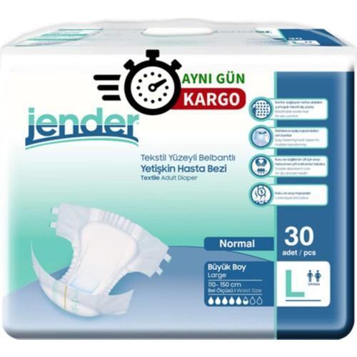 Large Büyük Boy Belbantlı Hasta Bezi 30 lu 1 Paket