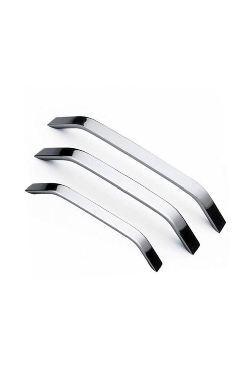 Eko Şahin Alüminyum Metal Lüks Modern Mobilya Çekmece Mutfak Dolabı Kulpu Krom 224 mm