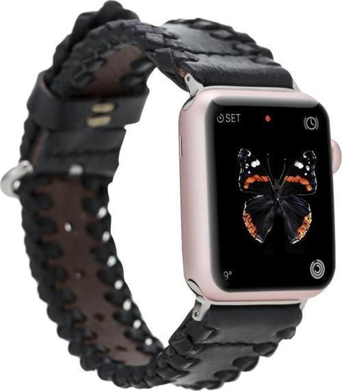 Apple Watch Uyumlu Deri Kordon 42-44-45mm SM43 RST1
