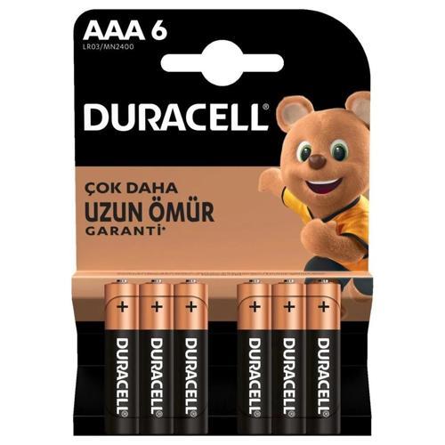 Nessiworld Duracell 6'Lı AAA İnce Kalem Pil